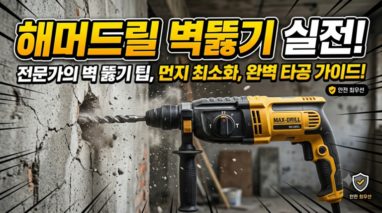 해머드릴 4단계 벽 뚫기 실전 노하우 5 hammerdrill2