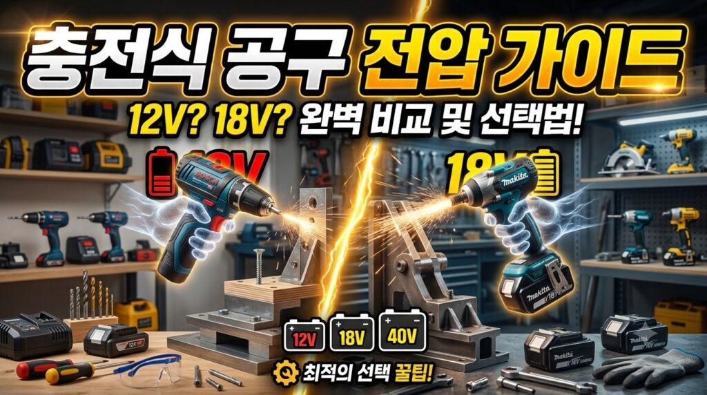 충전식 공구 전압 완벽 가이드 1 충전식 공구 전압가이드