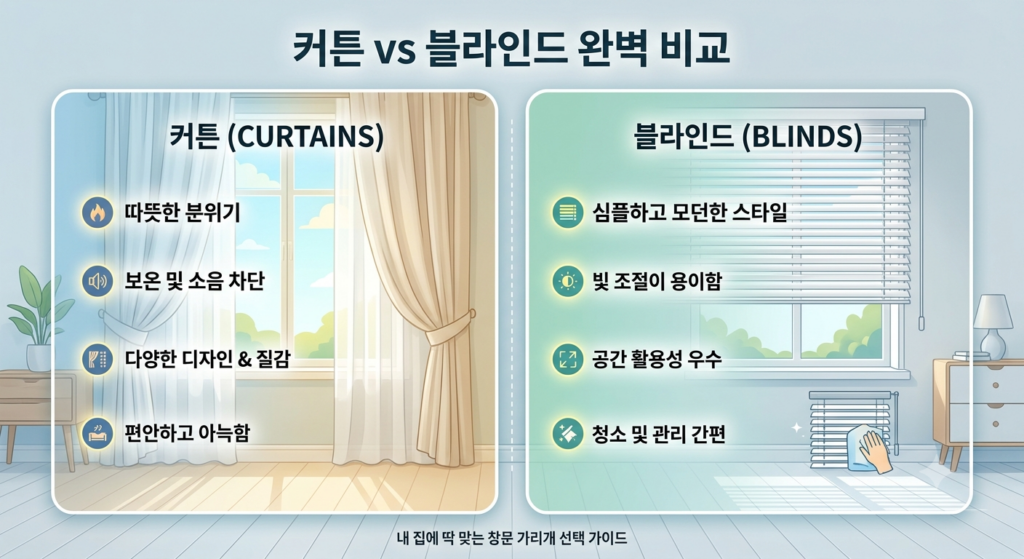 커튼과 블라인드 고민 끝: 2가지 비교 및 우리 집에 맞는 추천 1 커튼,블라인드 활용한 창문 스타일링