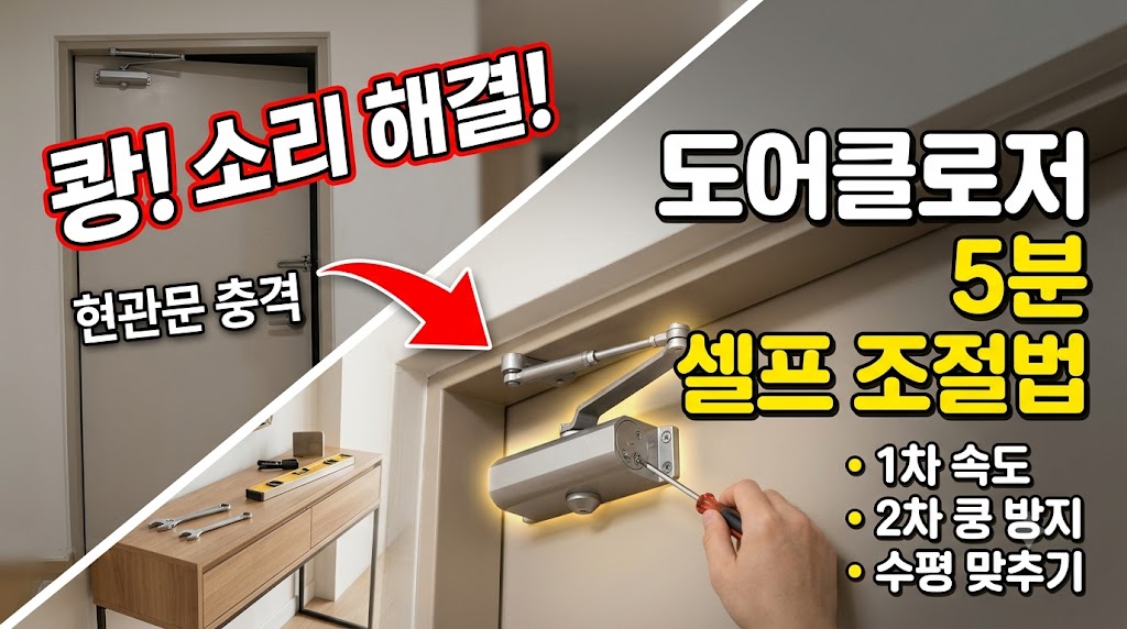도어클로저 조절