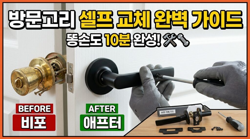 방문고리 셀프 교체 완벽 가이드: 고장 원인부터 10분 완성 팁까지 1 방문고리 셀프교체