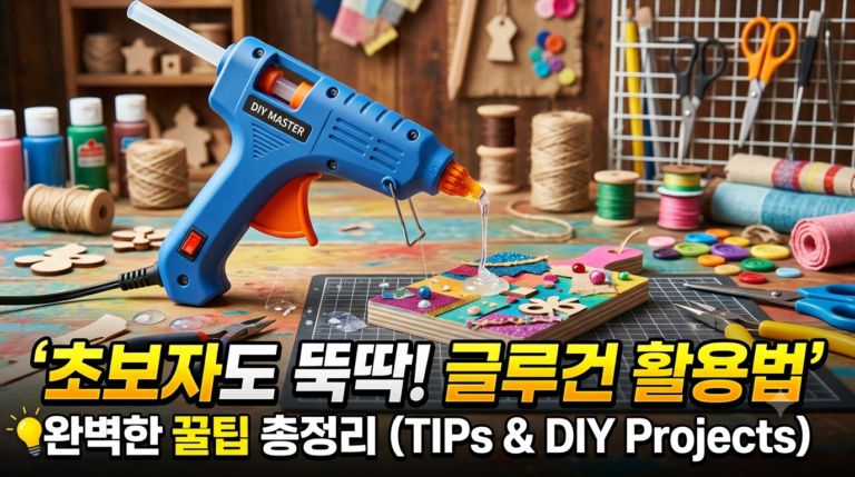글루건 사용법 : 고온·저온 종류, 실리콘 스틱 차이, 올바른 사용법과 구매 팁 1 gluegun