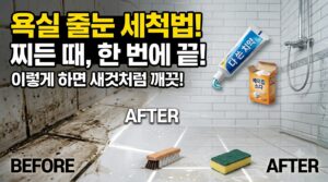 집에서 쉽게 따라 하는 욕실 줄눈 세척 3가지 방법 : 남은 치약 버리지마세요 10 줄눈 세척법