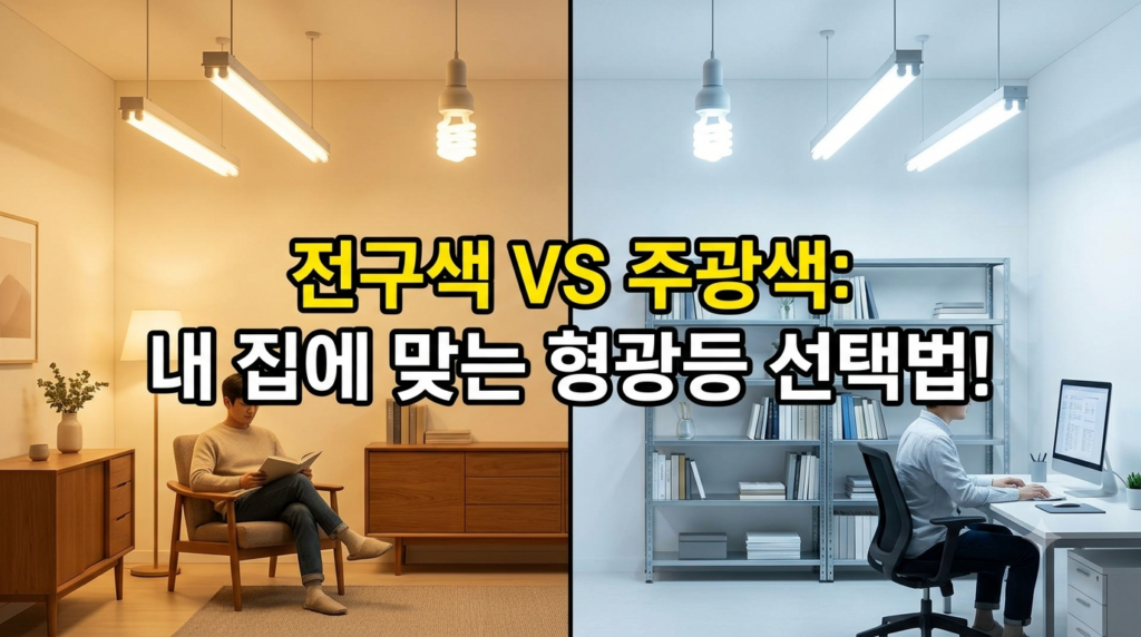 전구색 vs 주광색 vs 주백색 헷갈리는 3가지 조명 고민 끝 1 전구색 주광색 선택