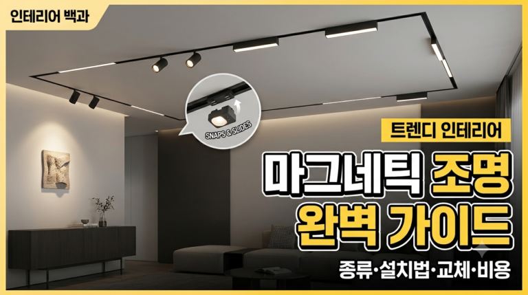 마그네틱 조명 완벽 가이드: 종류, 공간별 설치법, 교체 방법부터 실제 비용까지 9 마그네틱조명