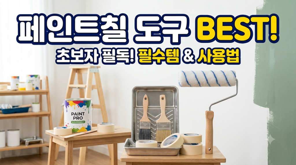 셀프 페인트칠 필수도구, 6단계 작업순서 총정리 1 페인트칠 도구