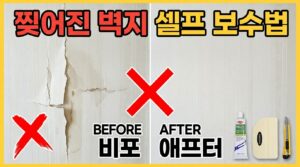벽지 찢어졌을 때 셀프 보수하는 법 (실크·합지 복원) 10 tearwall