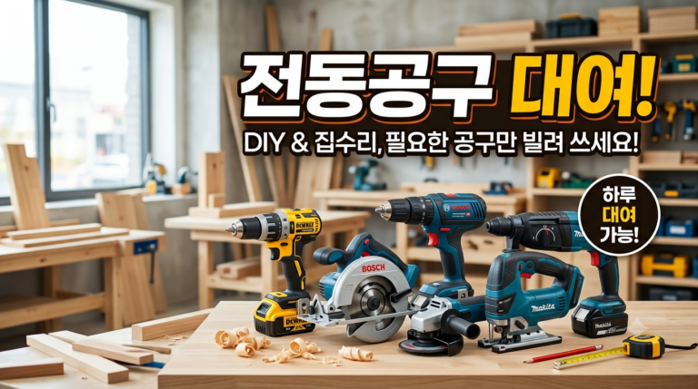 가정용 전동공구 대여 방법 : 지자체 무료 대여부터 공구 상가·렌탈 플랫폼 이용법 7 toolrental